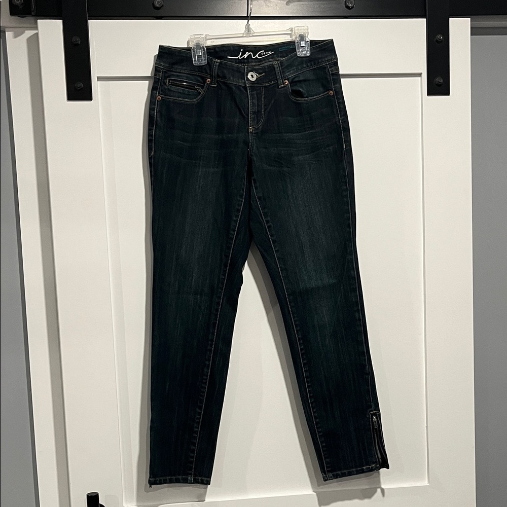 INC International Concepts Women's Skinny Leg Curvy Fit Cropped Jeans